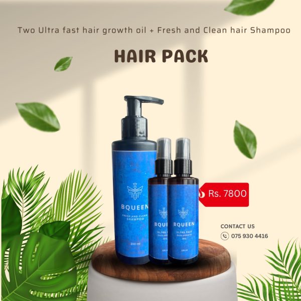 Bqueen hair oil 2 + Shampoo